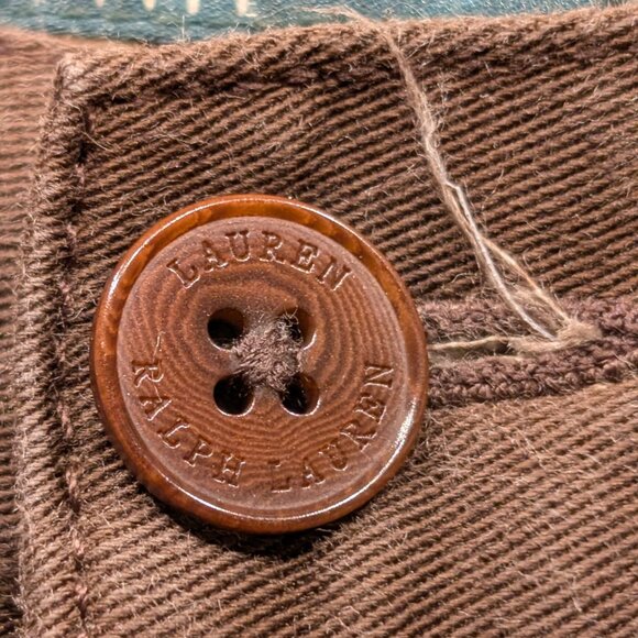 Lauren Ralph Lauren Brown/Tan Floral Print Pants Size 6P - Picture 6 of 13